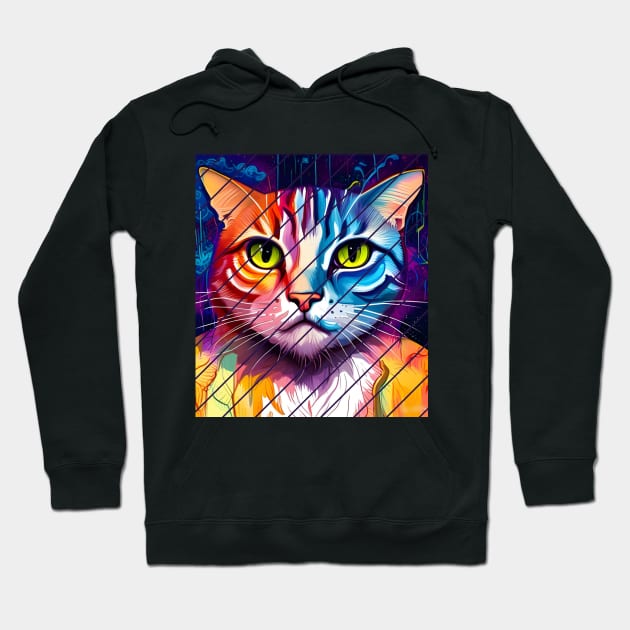 angry cat Hoodie by mdr design